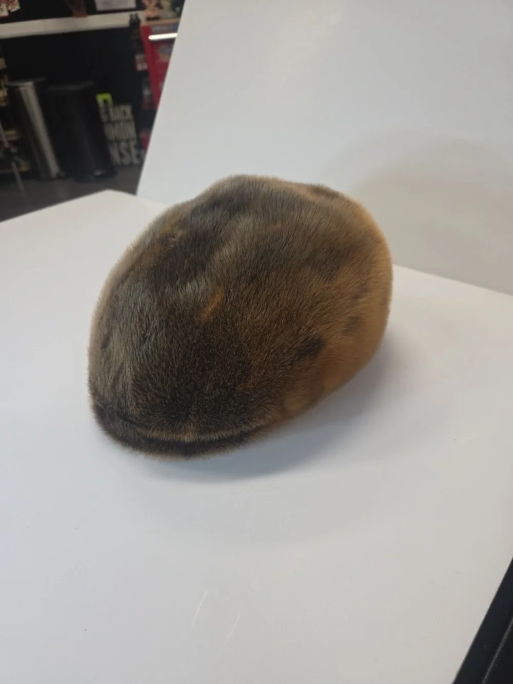 Men's Brown Fur Grooming Cap